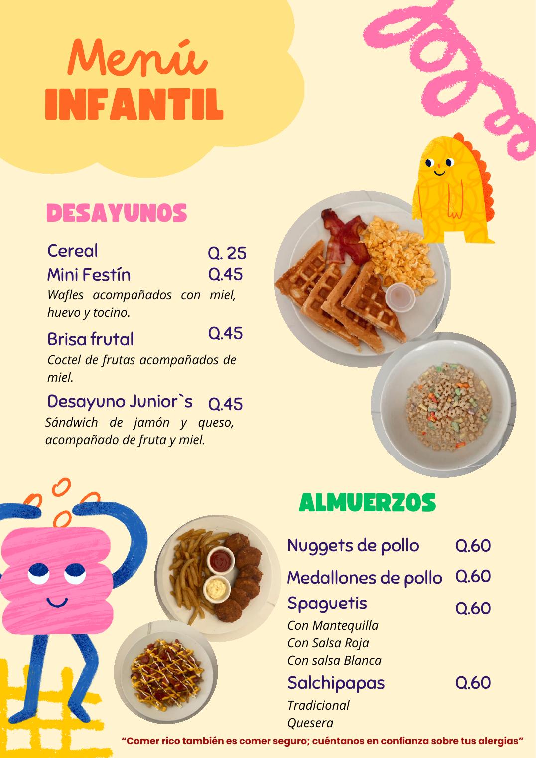 Menú infantil — Ver página completa
