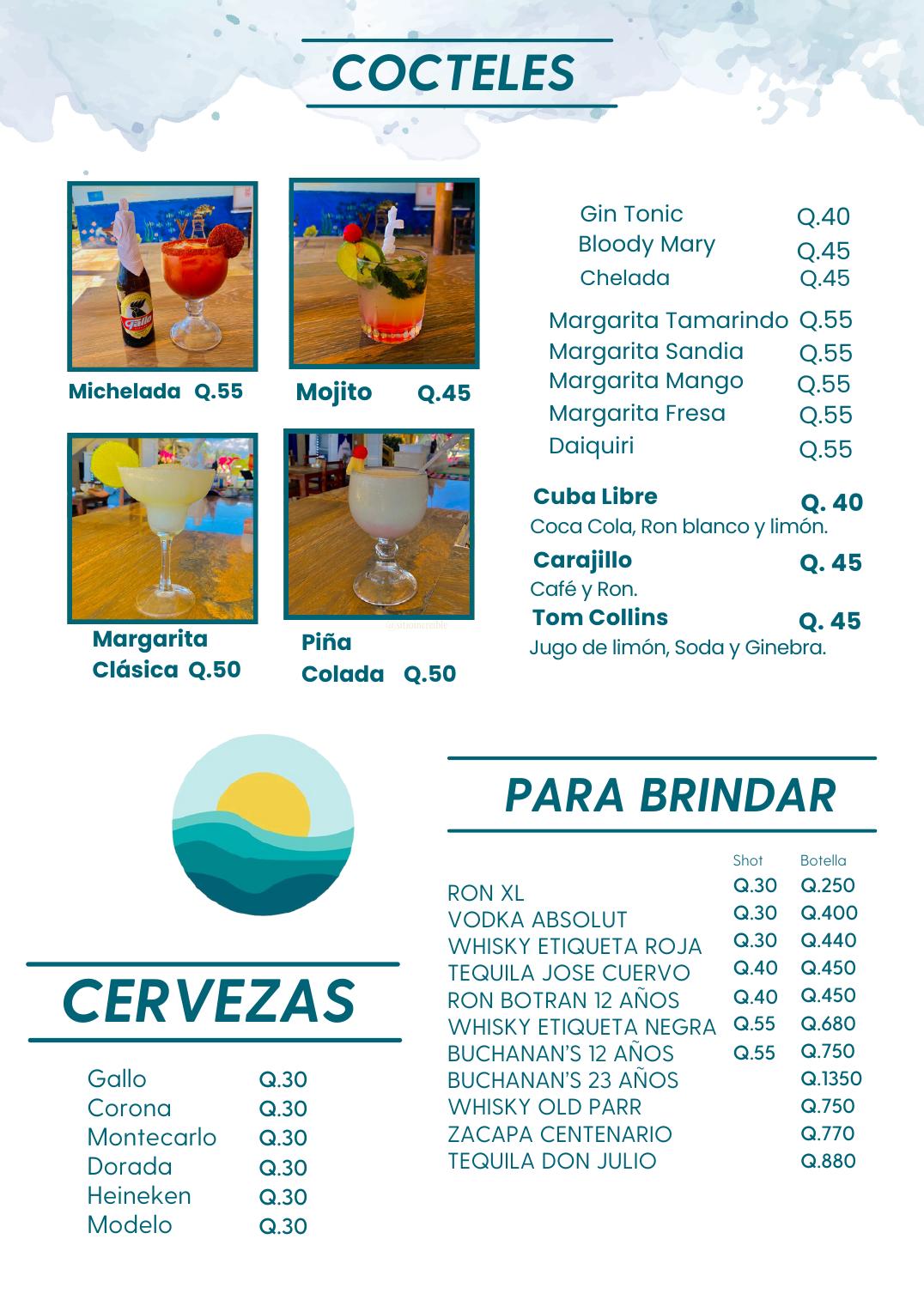 Bebidas y cocteles — Ver página completa